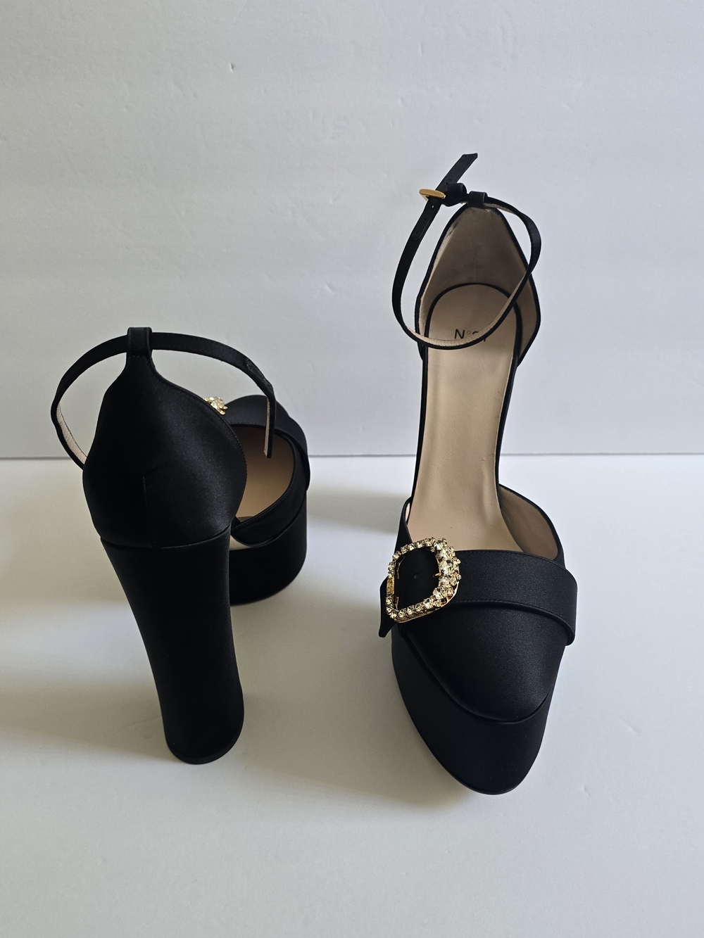 Nº21 Ankle-Strap Platform Heels Black Size 40 - Picture 6 of 13